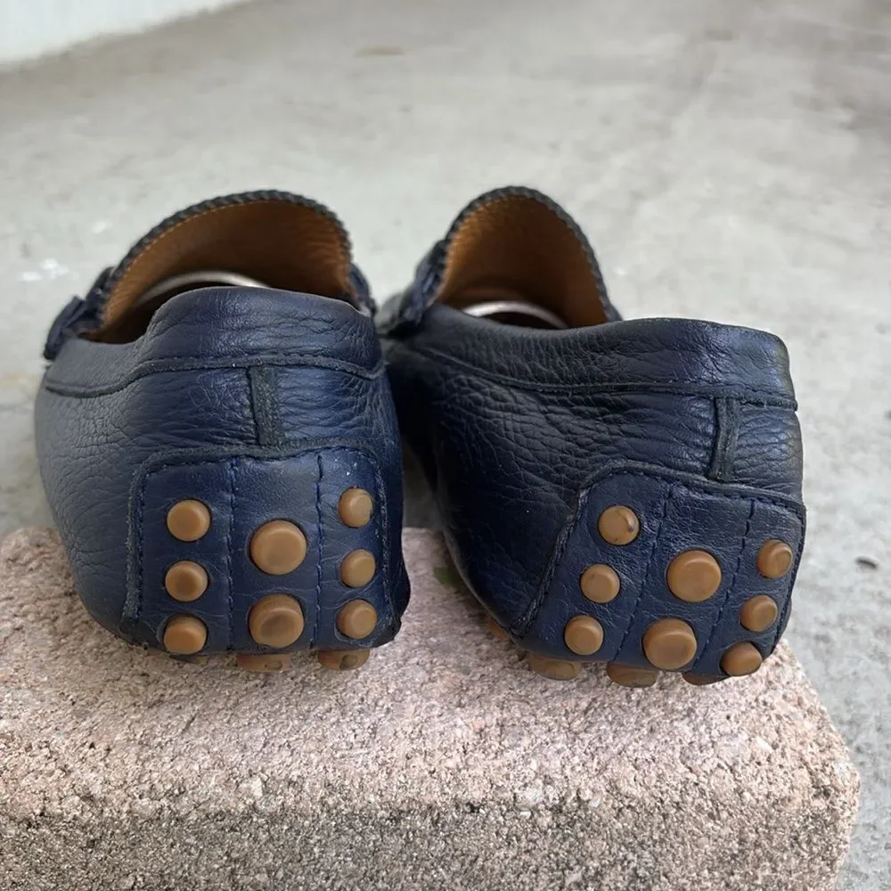 Gucci, navy driving shoes